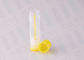 黄色毎日の使用のために小型0.15 OZ PPかわいい円形の空のChapstickの管