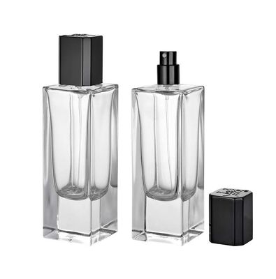 カスタムロゴ ガラスの香水ボトル クリップスプレーポンプ 様々な形色 30ml-100ml